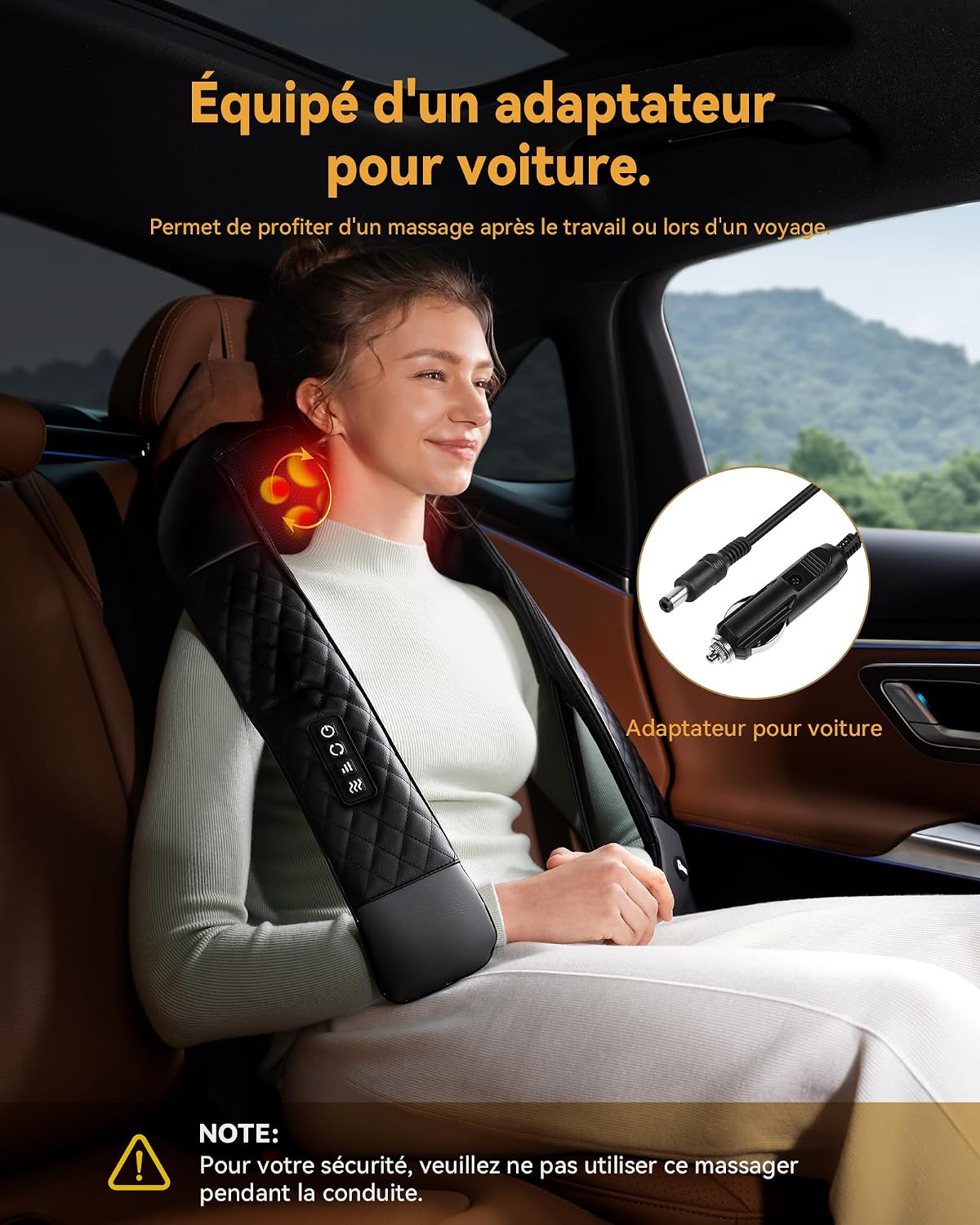 Detalle 1 de Masseur cervical shiatsu 4D 12 V