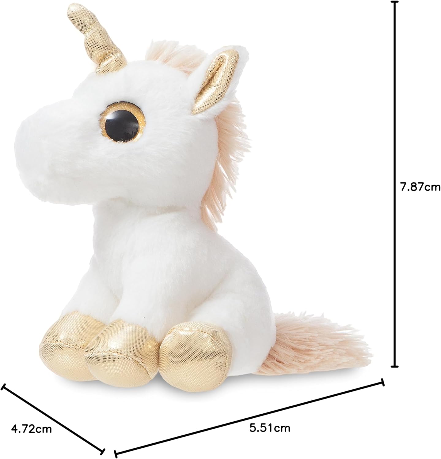 Thumbnail 3 de Aurora 60836 Sparkle Tales Twinkle the Unicorn 7In – White & Gold Soft Toy