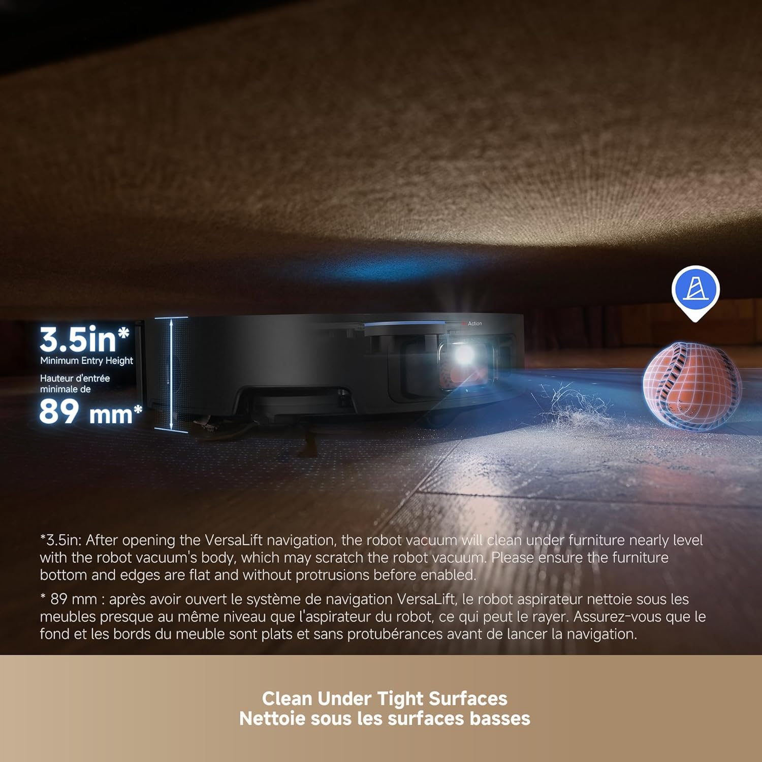 Thumbnail 2 de DREAME X50 Ultra Complete Robot Vacuum and Mop with Auto-Empty and Self-Cleaning Mop — Deep Clean in Black