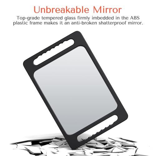 Thumbnail 3 de TASALON Unbreakable Barber Mirror – Hand Mirror with Double Handle