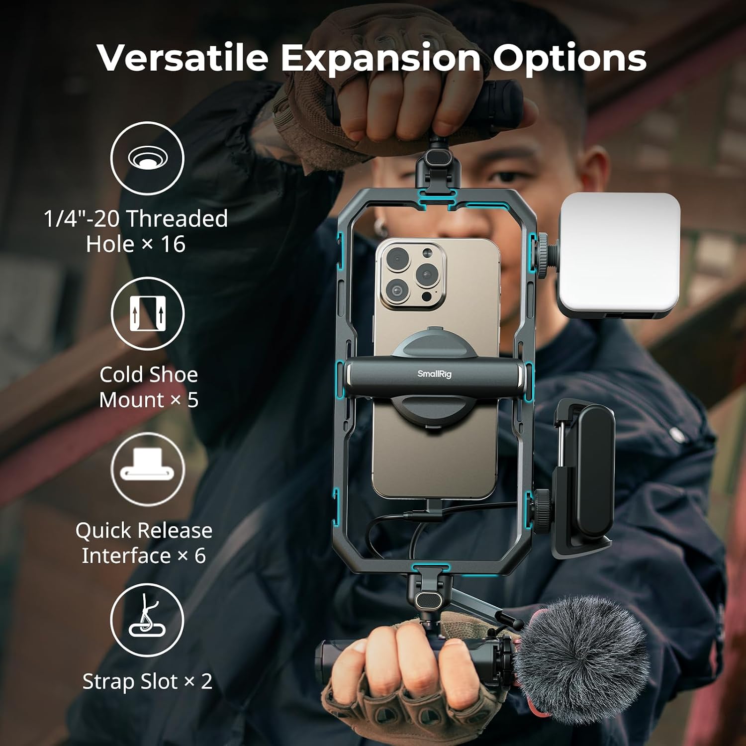 Thumbnail 4 de SmallRig All-in-One Quick Release Phone Video Rig Kit Pro (4704)