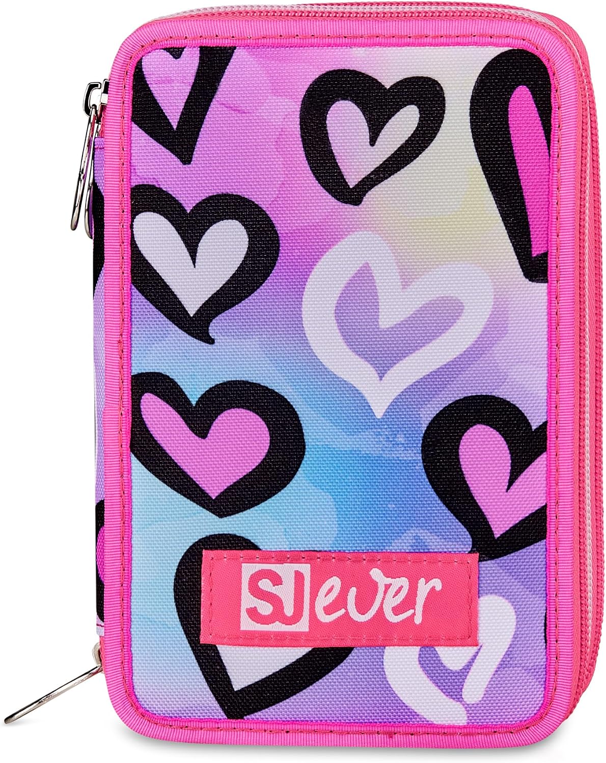 Detalle 2 de SJ GANG STYLE JAM GANG Astuccio Scuola 3 Zip Rosa