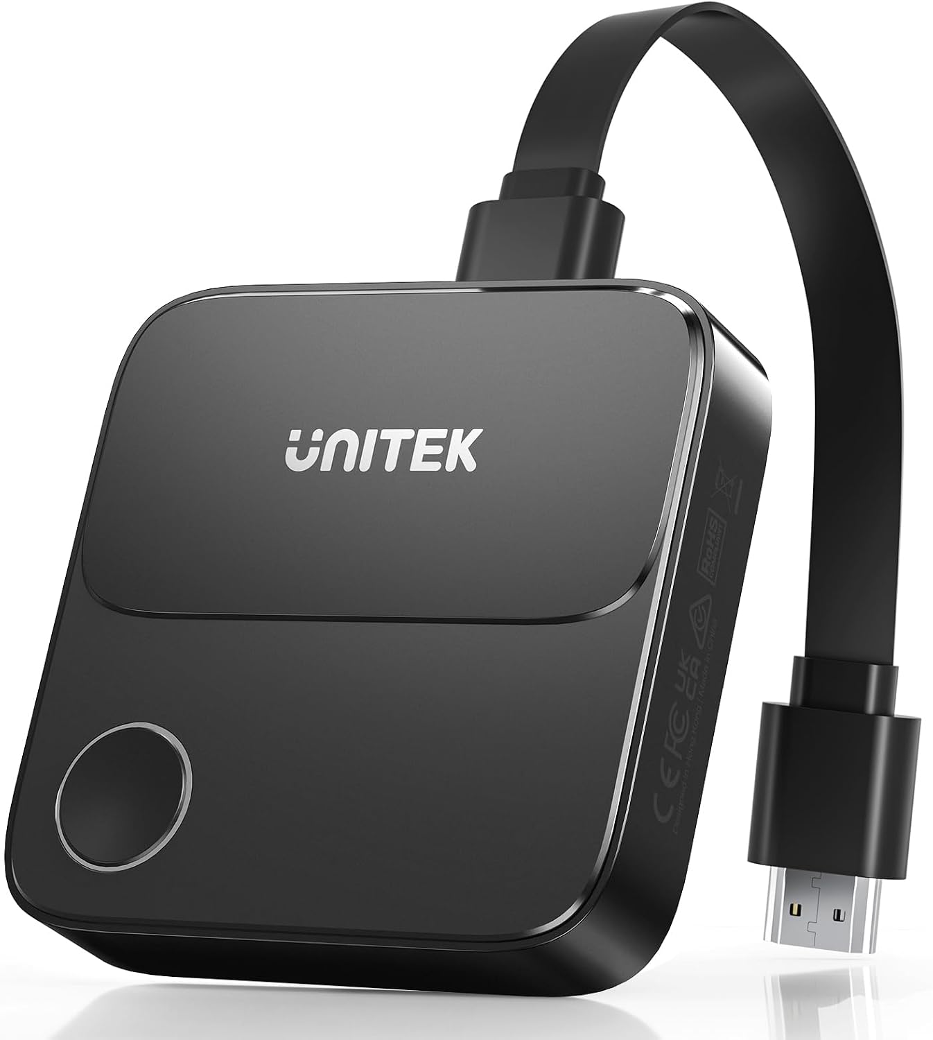 Detalle de UNITEK Adaptateur dongle d’affichage HDMI sans fil 4K double bande 2,4/5 GHz (récepteur TV pour mirroring)