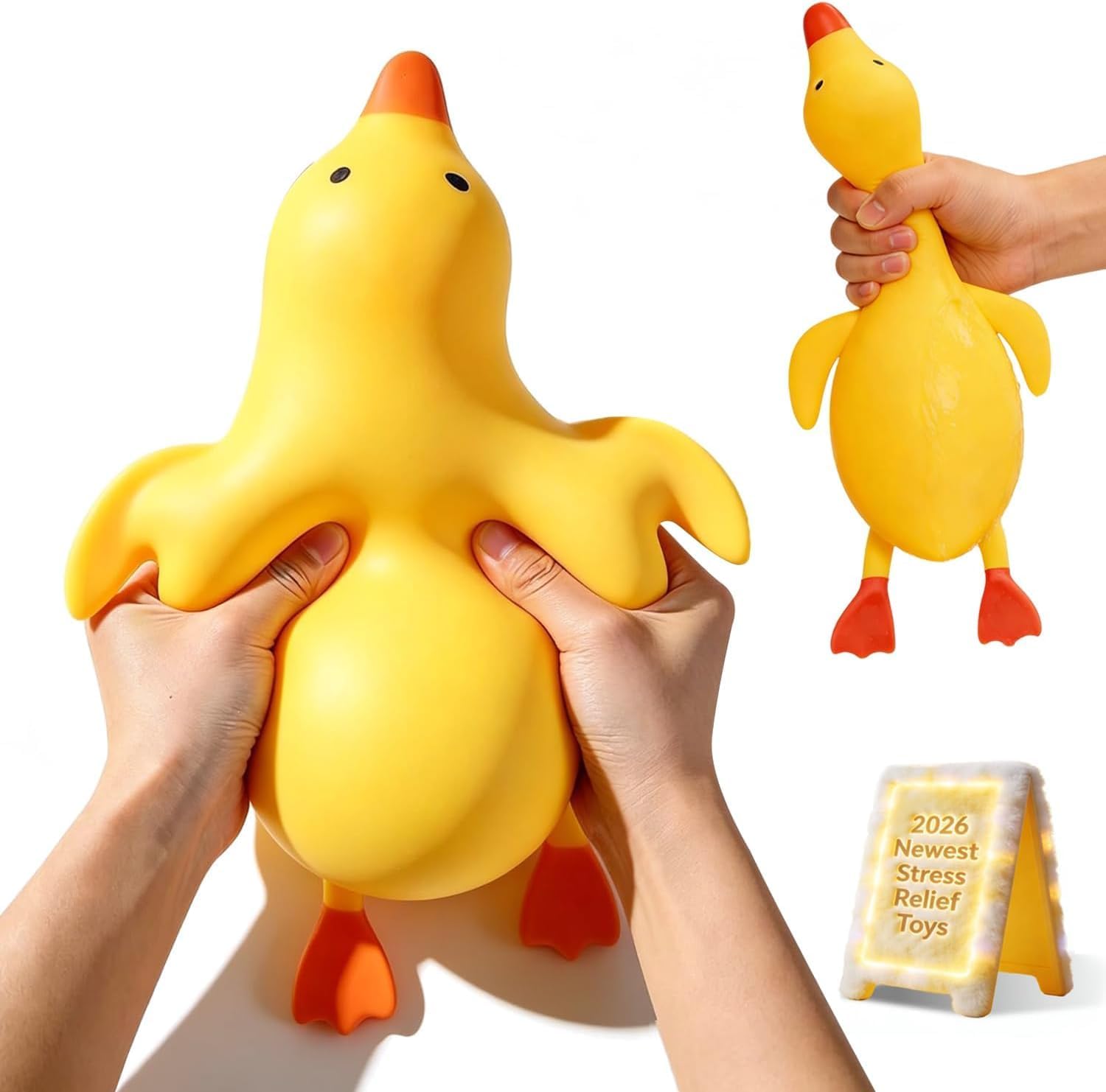 Detalle de BREIS chaoda-yazi-518 13-Inch Jumbo Duck Squishy, Slow-Rising Fidget Toy