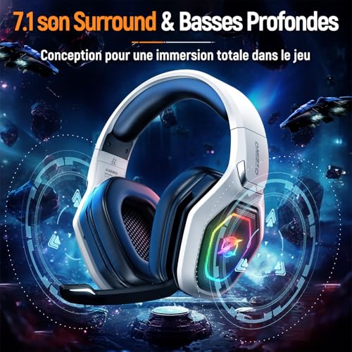 Thumbnail 1 de Ozeino Casque Gaming Sans Fil: liberté, confort et son immersif pour PC, PS5/PS4 et mobile