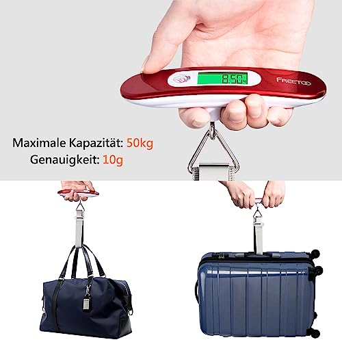 Thumbnail 1 de FREETOO Digitale Kofferwaage – Tragbare Gepäckwaage mit LCD-Hintergrundbeleuchtung