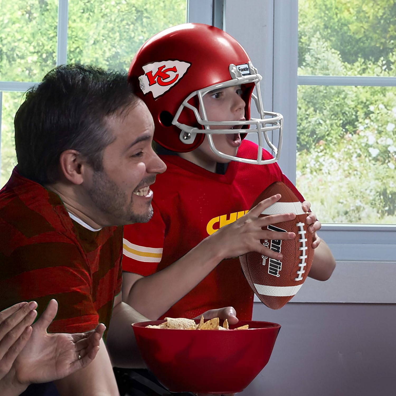 Detalle de Franklin Sports NFL Kids Football Uniform Costume with Helmet, Jersey and Pants