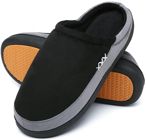 Detalle de Mishansha Pantofole invernali 48 EU, memory foam, fodera in pile e suola antiscivolo
