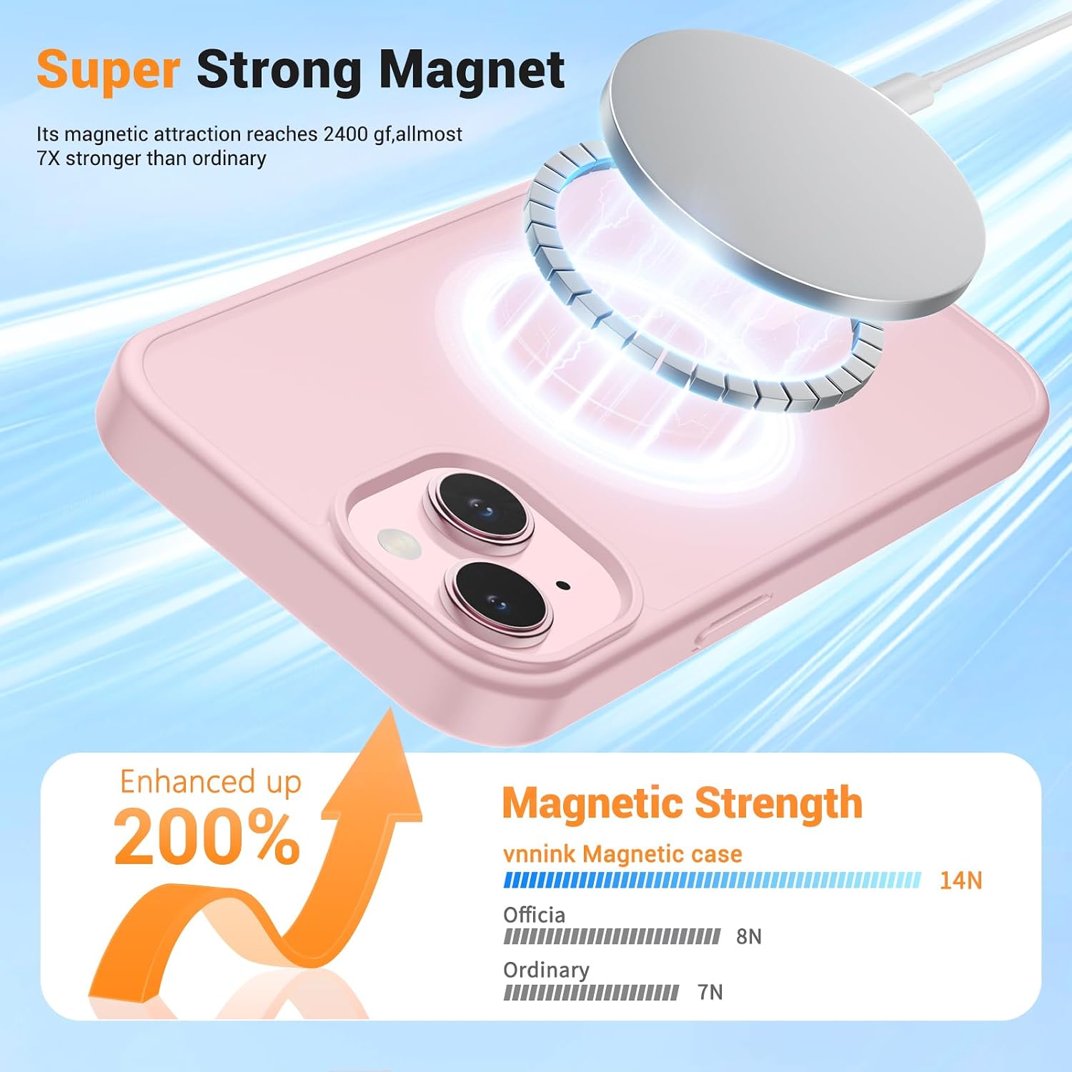 Thumbnail 3 de vnnink iPhone 14 Plus Case Magnetic 4-Airbags