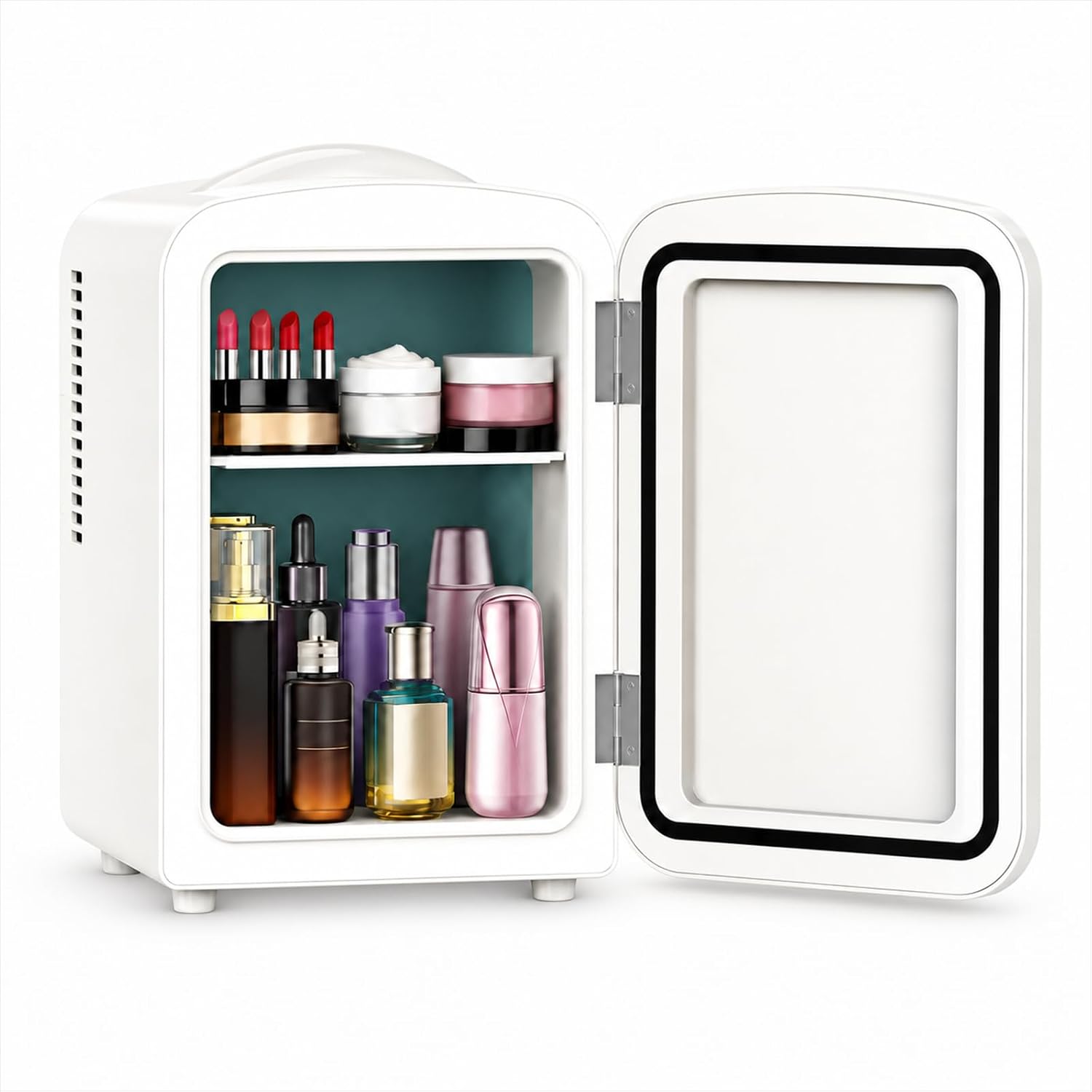 Detalle de Electactic LY2504L2 Mini Cosmetic Fridge, 4L, AC/DC Power, White