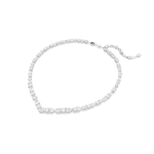 Detalle de Swarovski Collier Mesmera – Tailles variées, blanc, métal rhodié