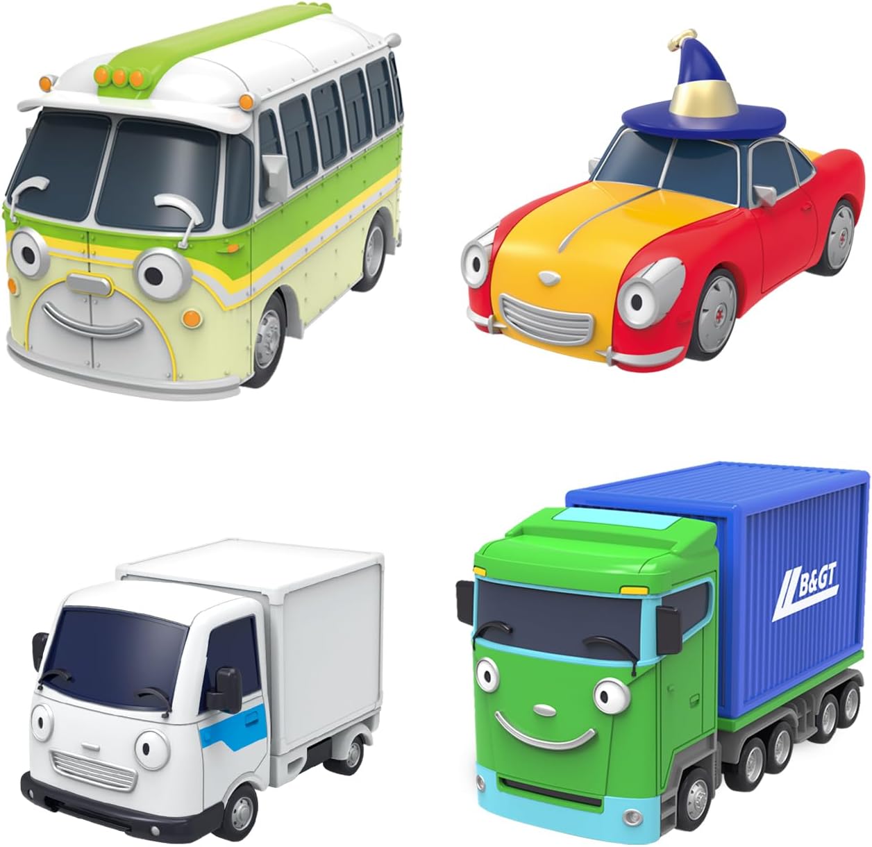 バンダイ ちびっこバス タヨ ちびっこシティ大集合セット ミニカー4台・手転がし・電池不要