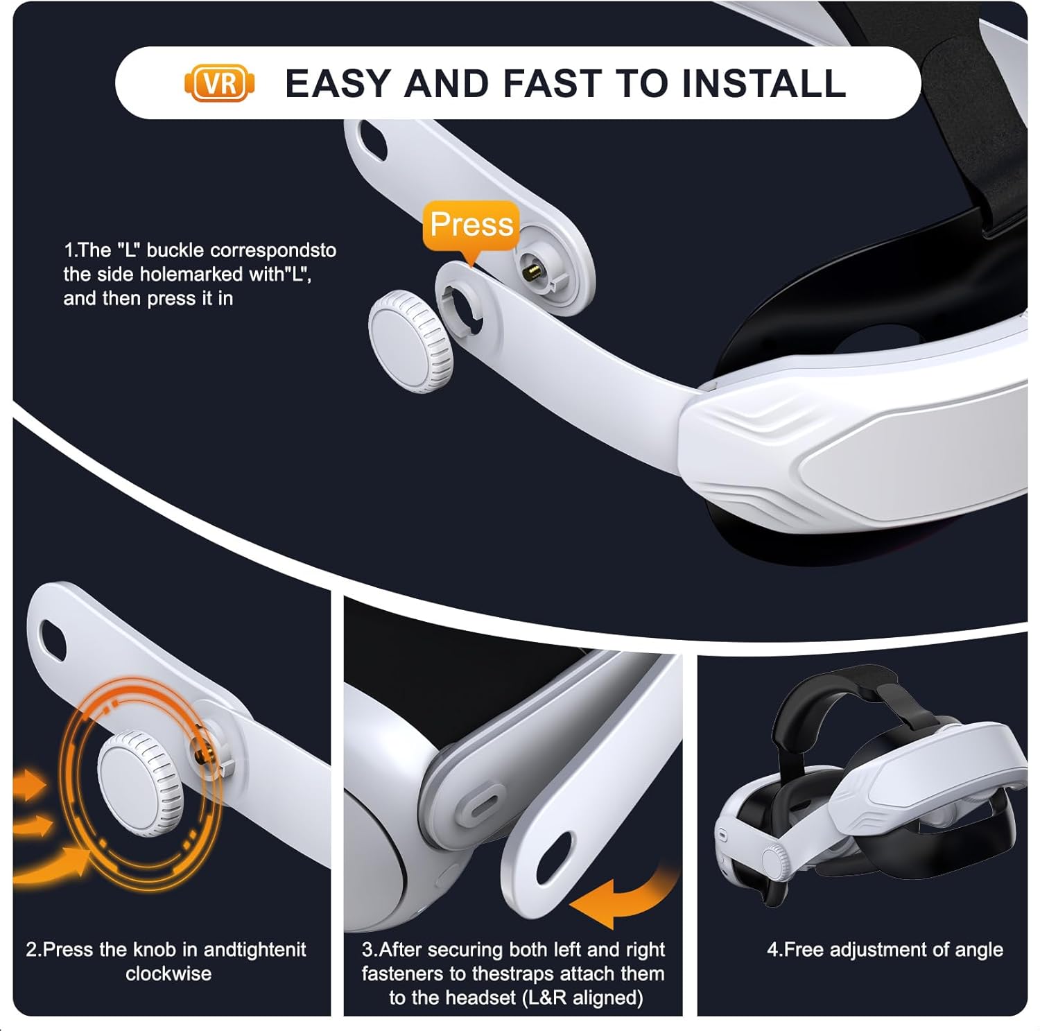 Detalle 2 de Meta Quest 3S Adjustable Head Strap for Comfort