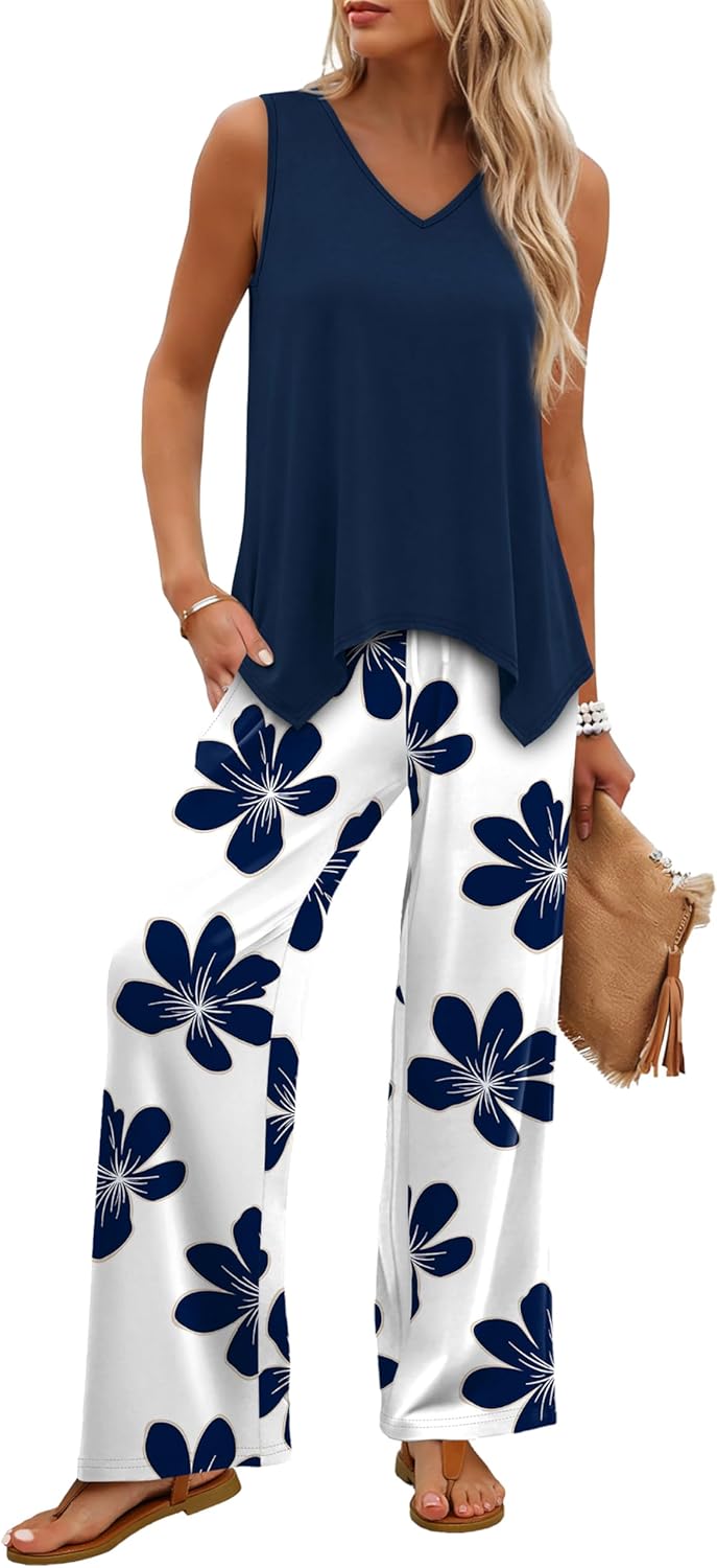 Thumbnail 1 de WIHOLL Two Piece Sets for Women: Dressy Lounge Set for Summer & Vacation