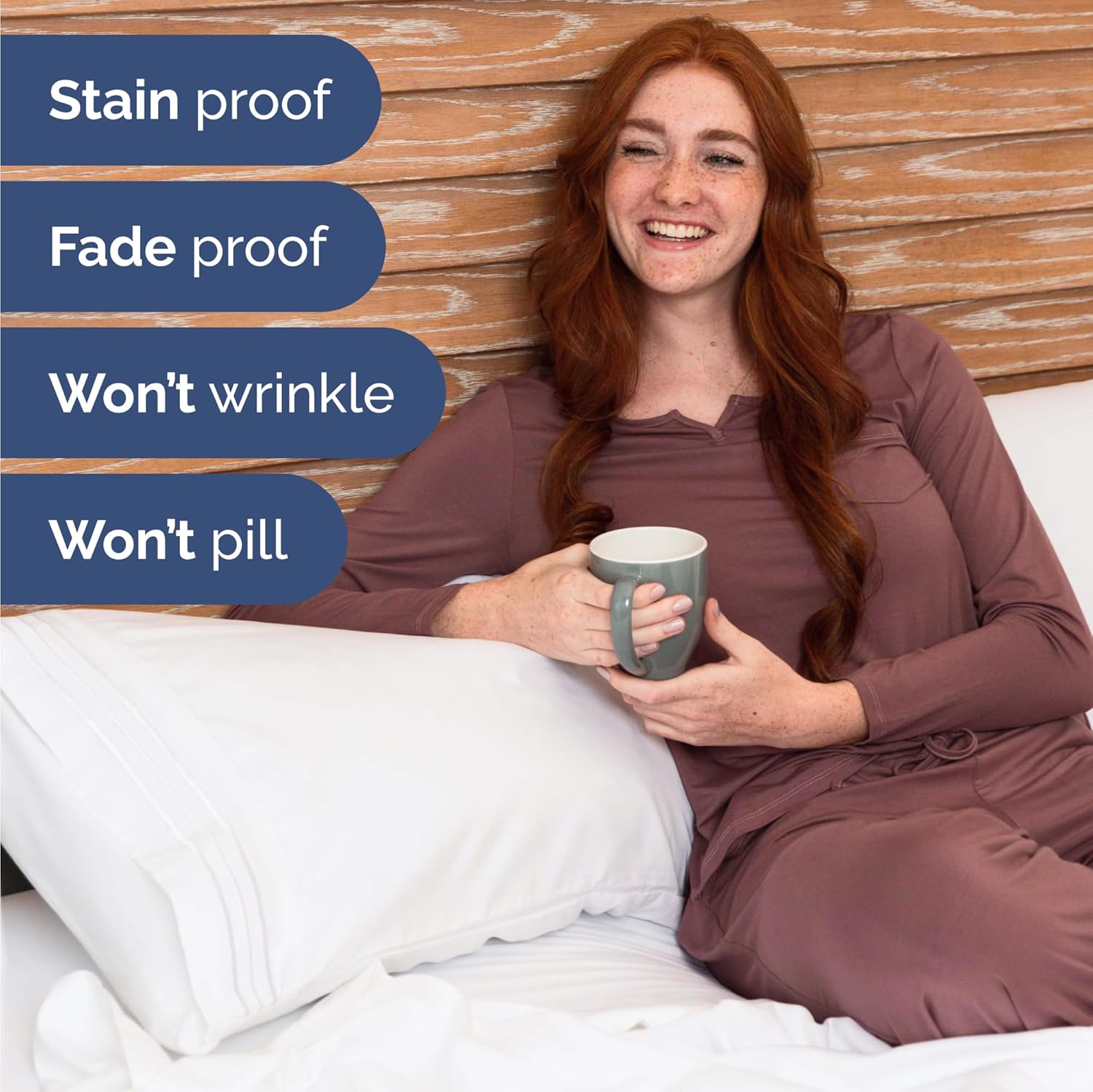 Thumbnail 6 de Bulk Case Pack of 12 Queen Sheet Sets (Deep Pockets) in White – Cooling, Wrinkle-Free Microfiber Bedding