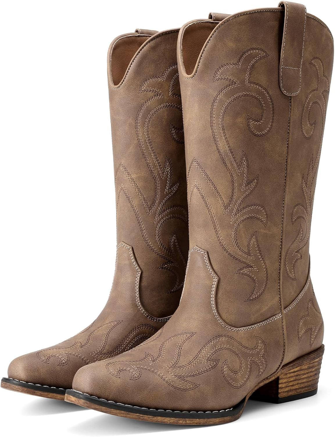 Detalle de DREAM PAIRS Women's Western Boots, Mid-Calf