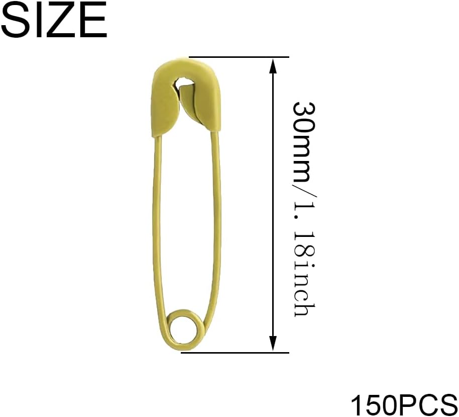 Thumbnail 2 de Vokenforu 30mm Yellow Iron Craft Safety Pins, 150 Pcs