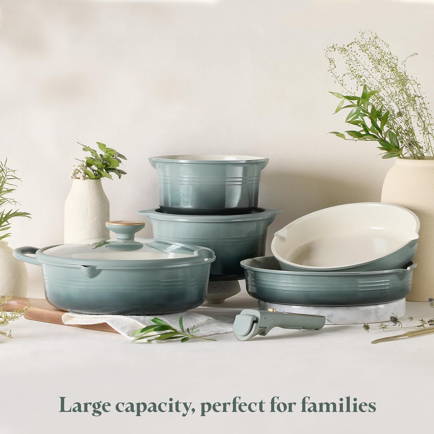 Thumbnail 6 de CAROTE 17Pcs Titanium Cookware Set