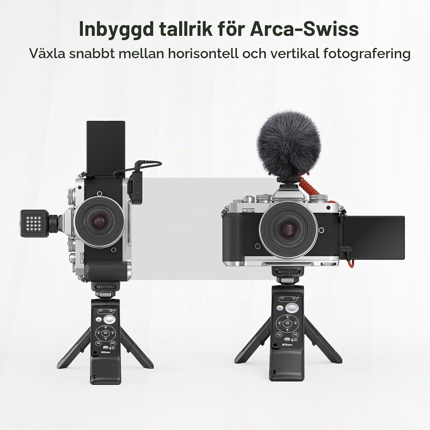 Thumbnail 6 de SMALLRIG 3480 L-format grepp för Nikon Z fc med Arca-Swiss-platta