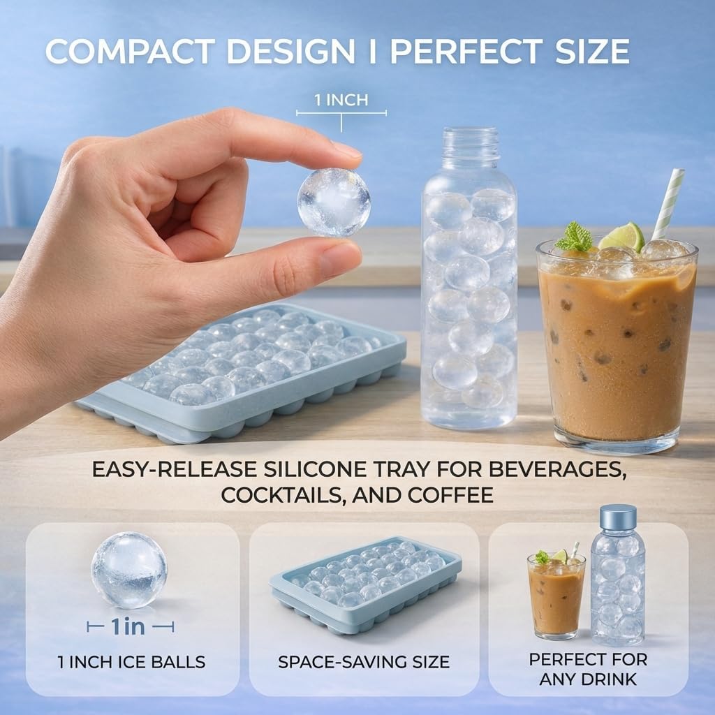 Thumbnail 6 de WIBIMEN Ice Cube Tray 0.8" 2-Pack