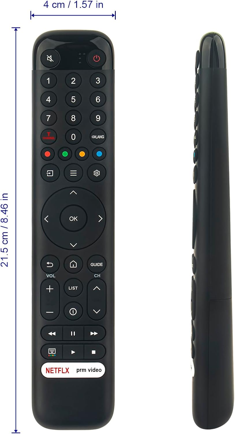 Detalle 2 de VINABTY Replacement Remote for TCL Smart TVs (43L5A, 43S5400A, 40S5401A, 40S5403A, 32S5401AF) – Practical Everyday TV Access