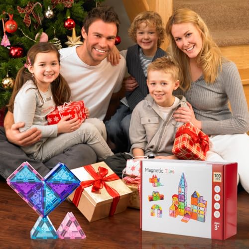Detalle 2 de Xekel Bloques Magnéticos Construcción para Niños, 100 Piezas 🧲