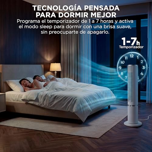 Thumbnail 8 de Ventilador Torre Midea con Mando y Aromaterapia: 4 Velocidades, Oscilación 90° y Sleep