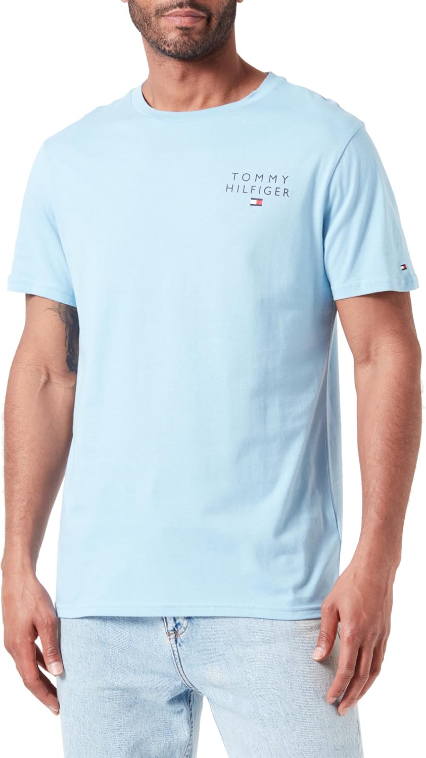 Thumbnail 3 de Tommy Hilfiger Herren T-Shirt Kurzarm Rundhalsausschnitt (Baumwolle) – schlichtes Basic für Freizeit & Büro