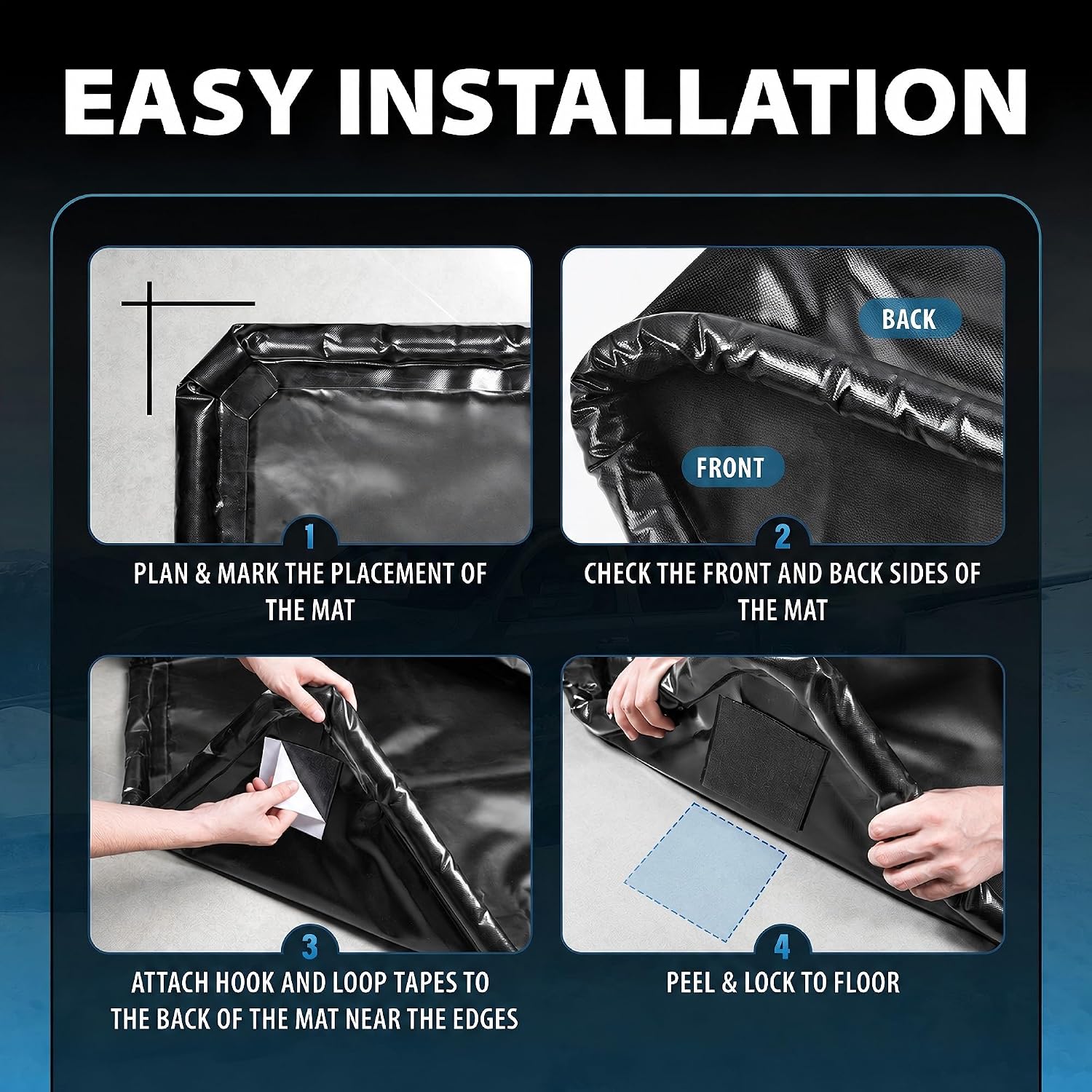 Thumbnail 6 de Aegis Mats Garage Floor Mat, 65-Gallon Capacity