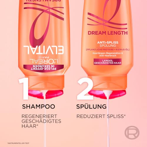 Thumbnail 6 de L'Oréal Paris Elvital Dream Length Super Aufbau Shampoo 1000 ml – gegen Spliss und Haarbruch