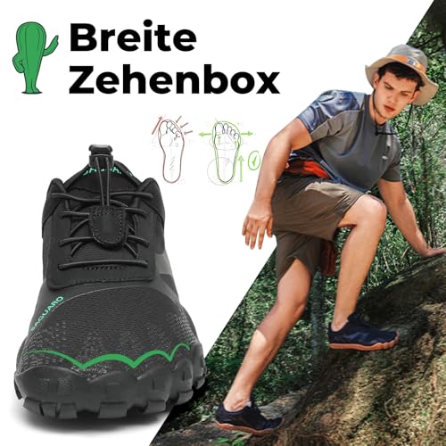 Thumbnail 2 de SAGUARO Barfußschuhe Vitality III – Barfußschuhe mit breiter Zehenbox, schwarz, Größe 43