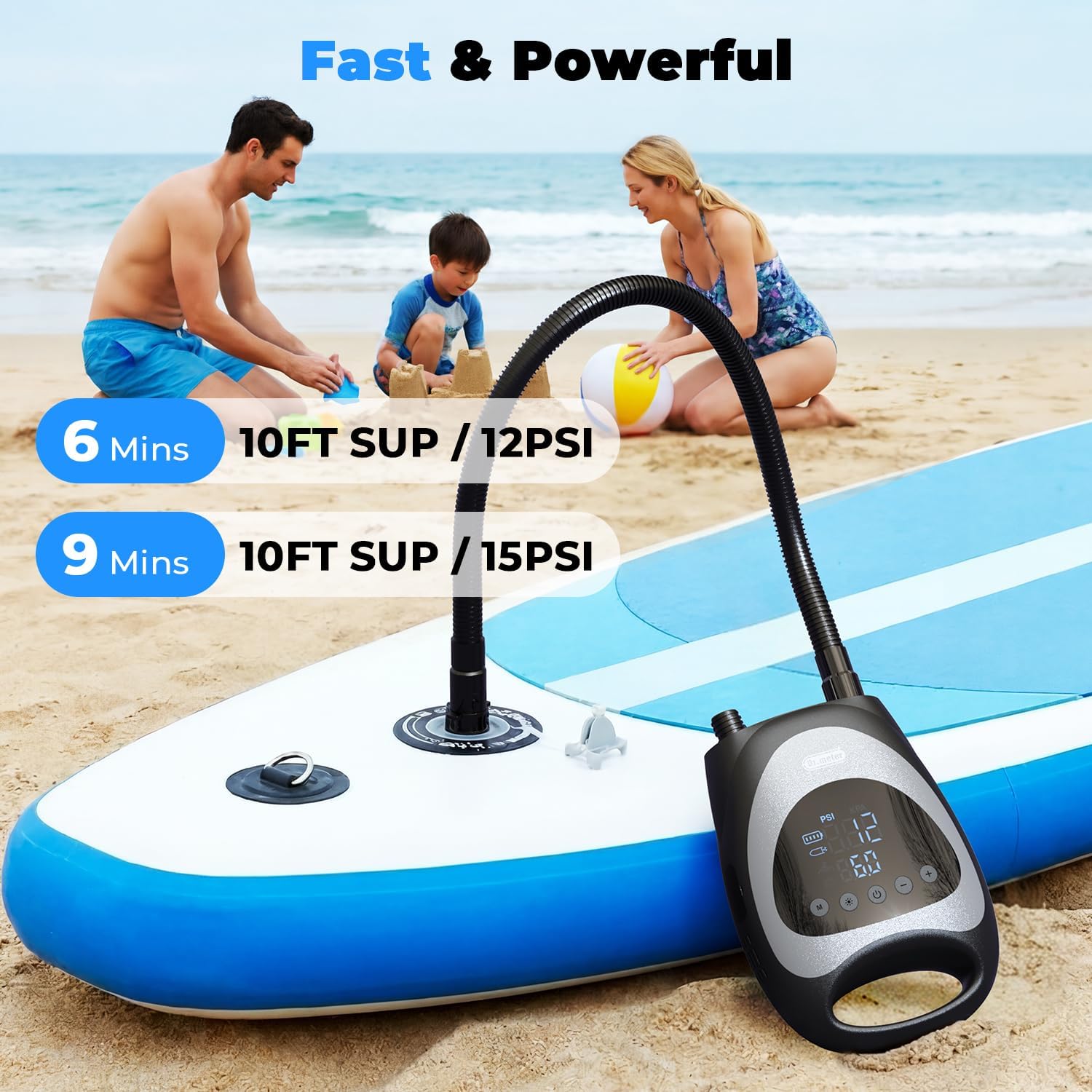 Detalle de Dr.meter 2026 Nuovo Upgrade Pompa SUP Elettrica 20 PSI: gonfiaggio rapido per SUP, Kayak e molto altro