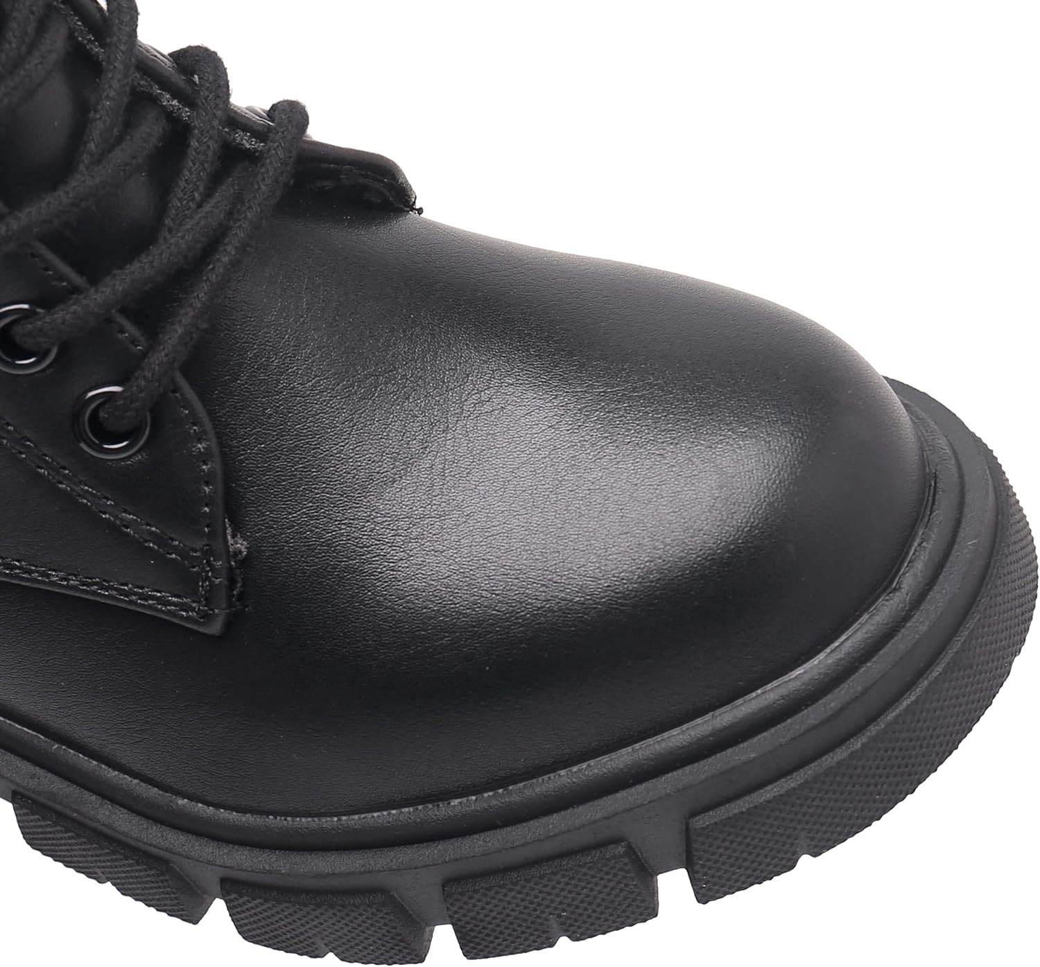 Detalle de Apakowa Girls' Combat Boots with Side Zipper