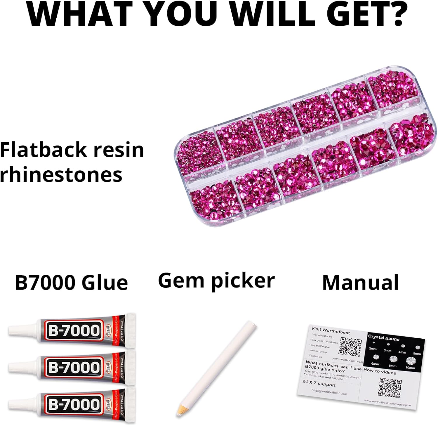 Detalle 2 de Flatback Rhinestone Craft Set, 13,000 Pieces