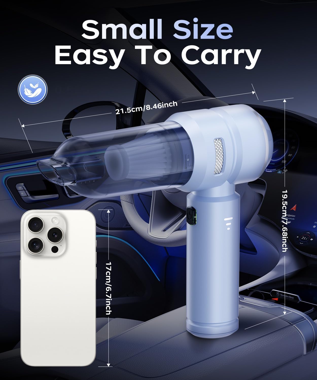 Detalle de VNOST Cordless Car Vacuum S7 Pro