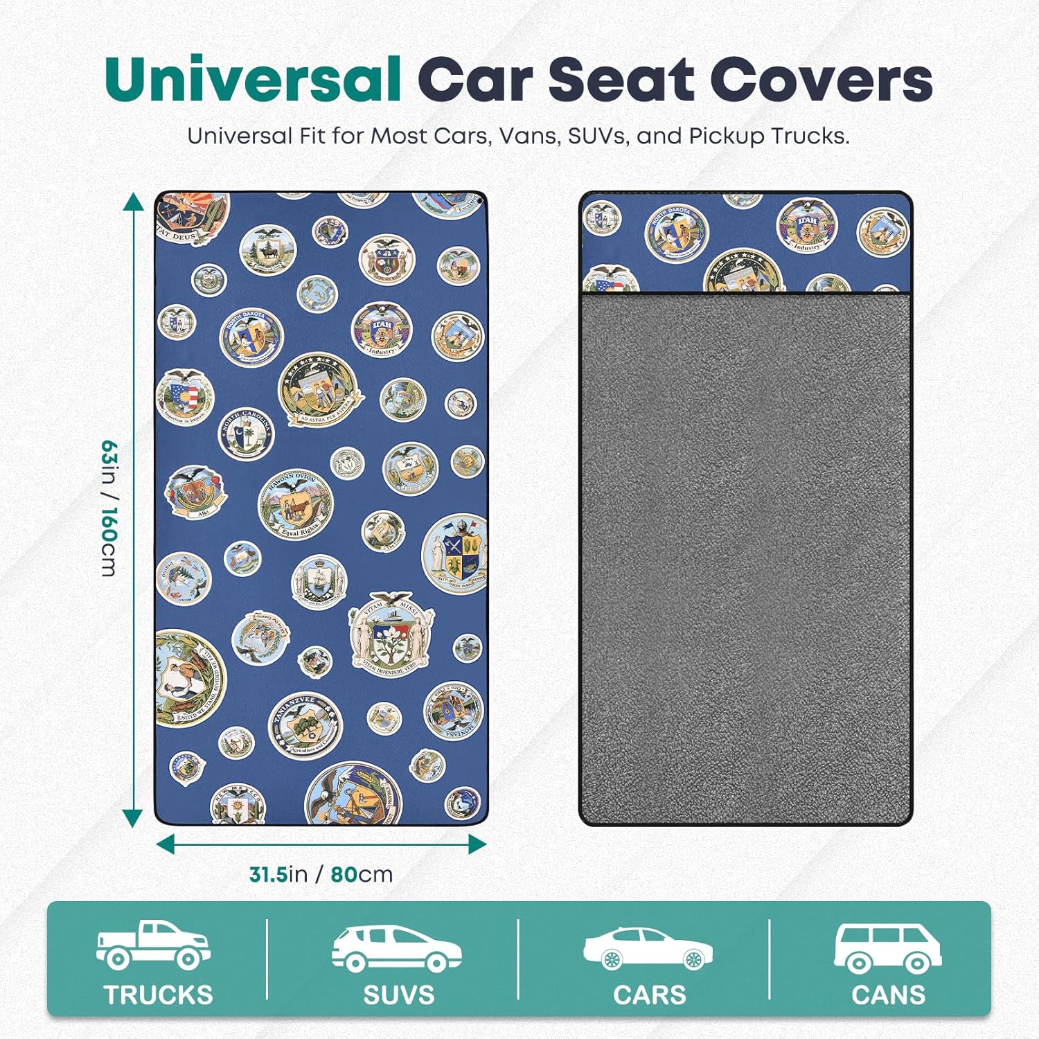 Thumbnail 2 de FLORICH Microfiber Towel Seat Covers for Cars — universal non-slip workout & swim sweat cover