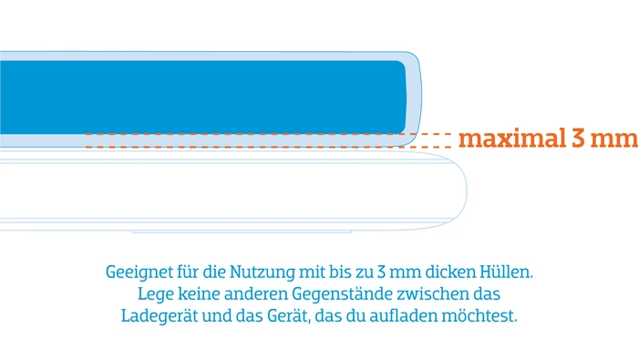 Detalle 2 de BlueBuilt kabelloses Ladegerät 10 W in Schwarz – praktisches Qi-Laden ohne Kabel