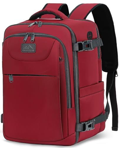 LYNXCHER Mochila de Cabina 45x36x20 cm para EasyJet, 30L, Rojo Oscuro