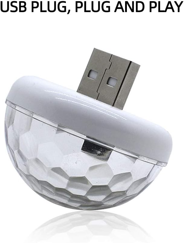 Detalle de USB Mini Disco Light: LED Small Magic Ball for USB-powered Party Atmosphere