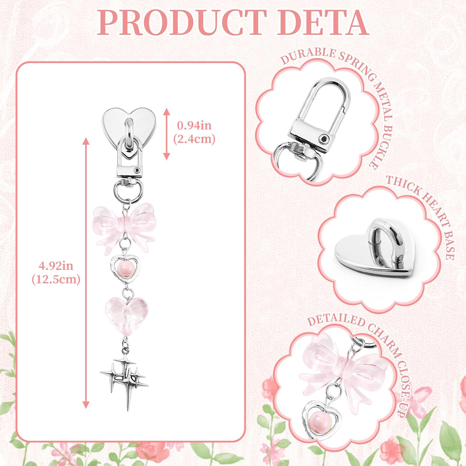 Detalle de WOZEAH E-Reader Charm Chain
