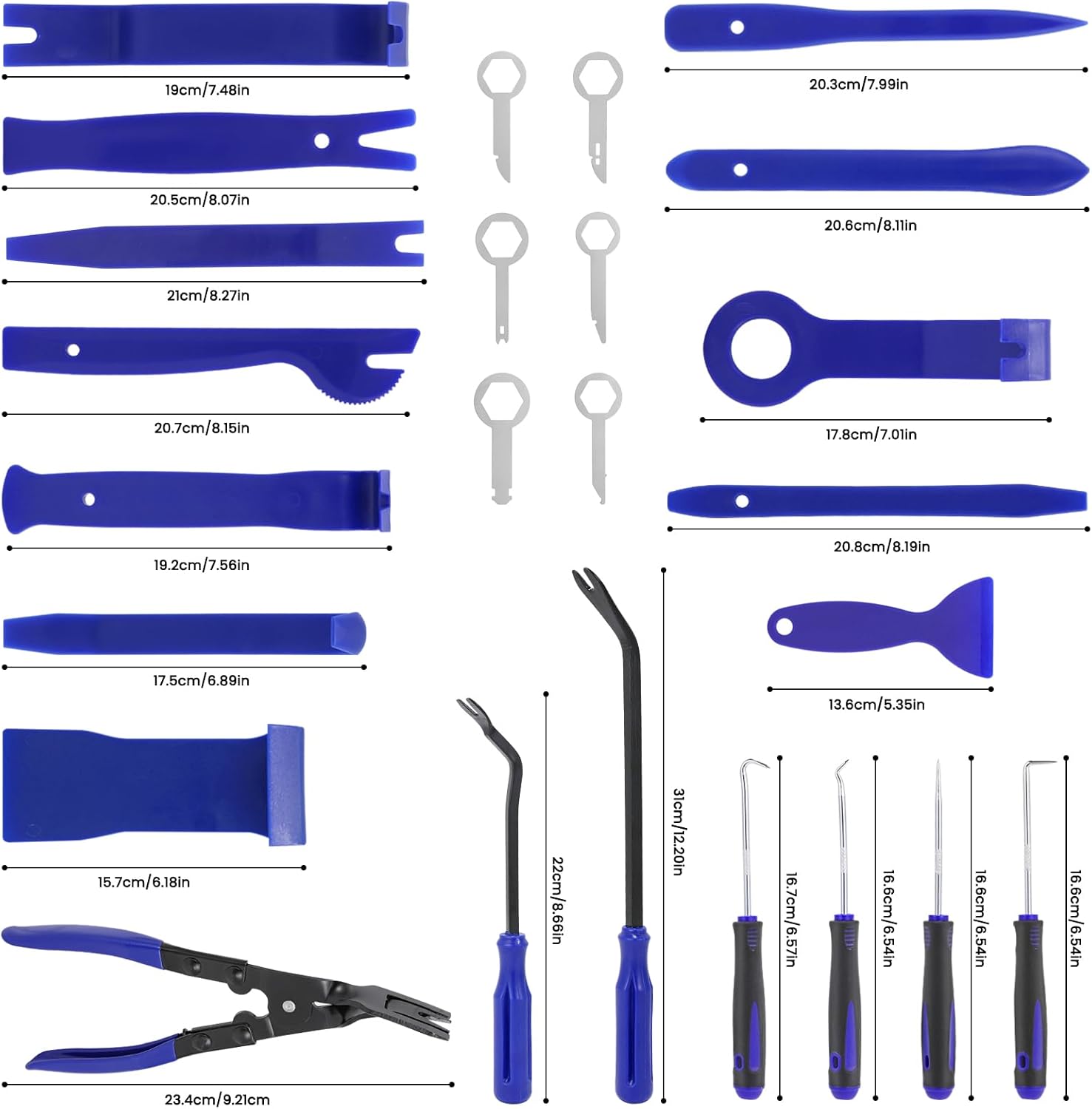 Thumbnail 5 de DUBULL 38-piece Car Trim Removal Tool Kit for Dash & Door Panels