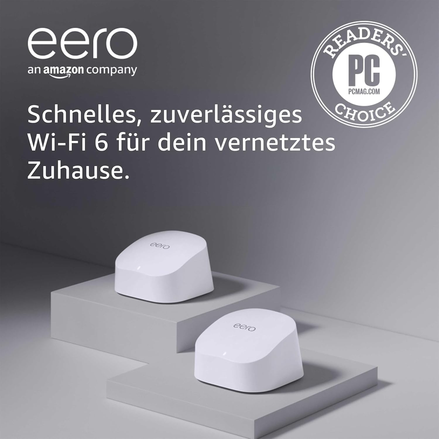 Detalle de Amazon eero 6 Mesh-WLAN-Router – 900 Mbit/s, Abdeckung bis 140 m², Zigbee Smart Home-Hub