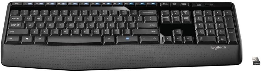 Detalle de Logitech K345 Full-Size Wireless Keyboard with Palm Rest and Media Keys