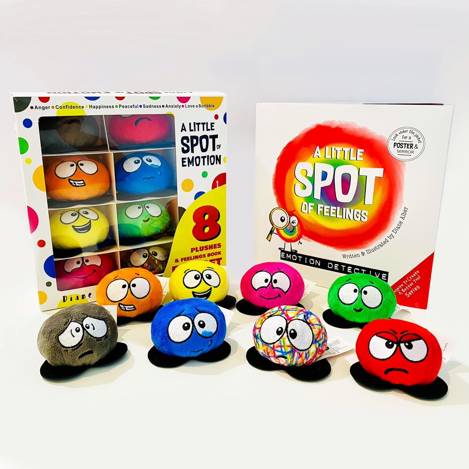 Detalle de A Little SPOT of Emotion 感情の本付きぬいぐるみ8体セット