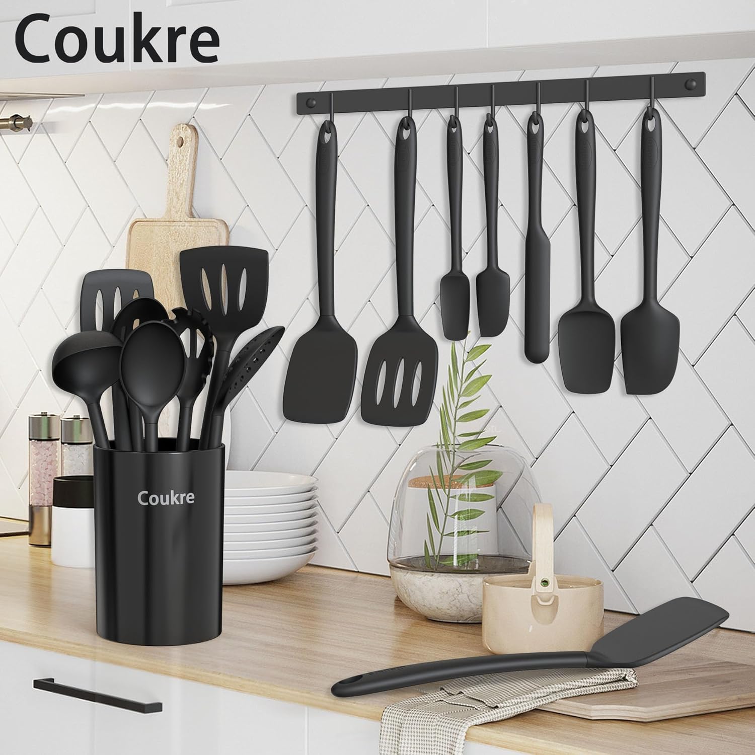Thumbnail 5 de Coukre 14-Piece Silicone Utensil Set