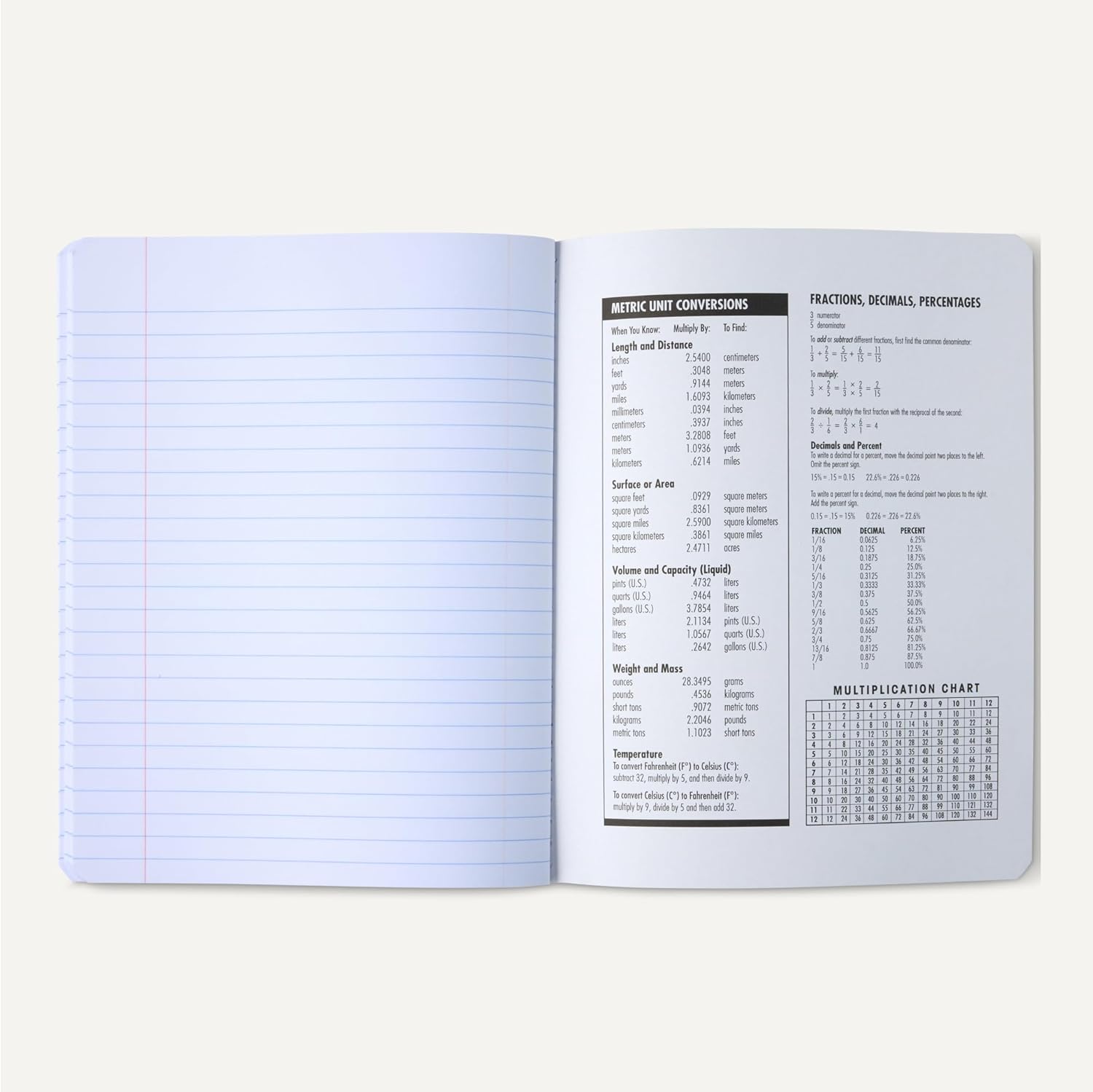 Detalle de Amazon Basics Composition Notebook Pack: 4 Wide-Rule Notebooks with Marble Covers (9.75 x 7.5 in, 100 sheets each)