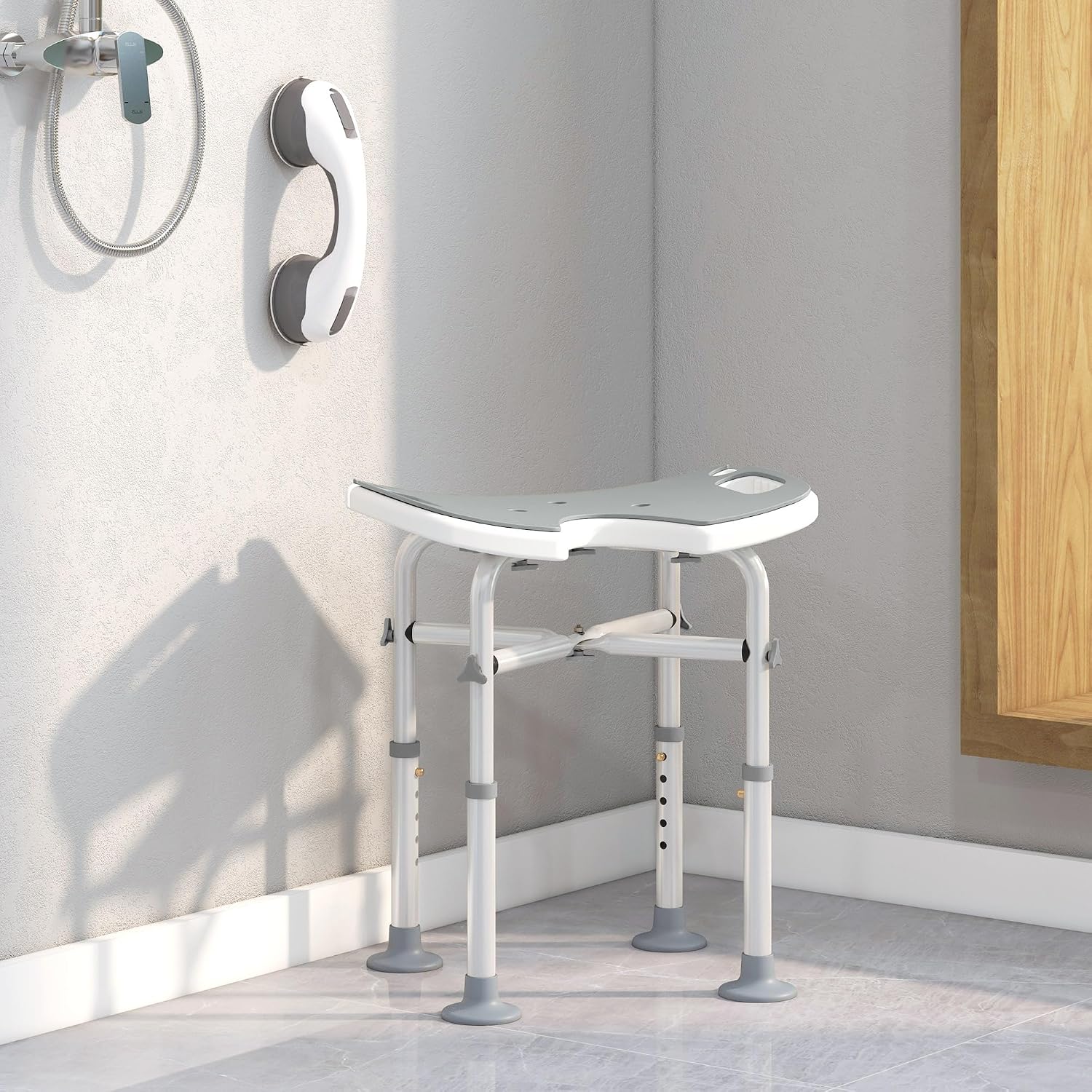 Thumbnail 1 de HOMCOM Tabouret de Douche réglable 39–51,5 cm