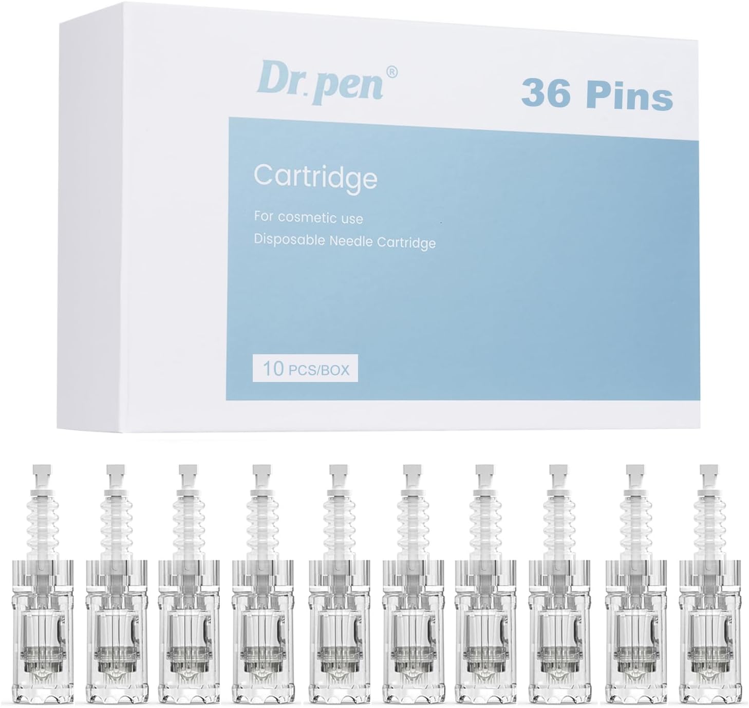 Detalle de Dr.pen A10 Cartucce 36 Pins – Confezione da 10 Aghi di Ricambio originali per Microneedling Ultima A10