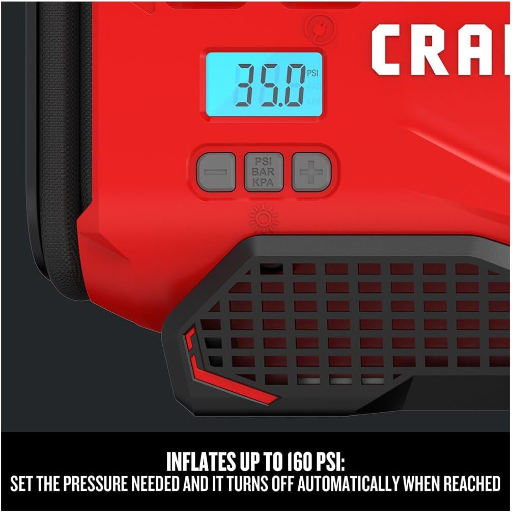 Thumbnail 4 de Craftsman V20 Tire Inflator Portable Air Compressor (CMCE520B) with 3 Power Modes
