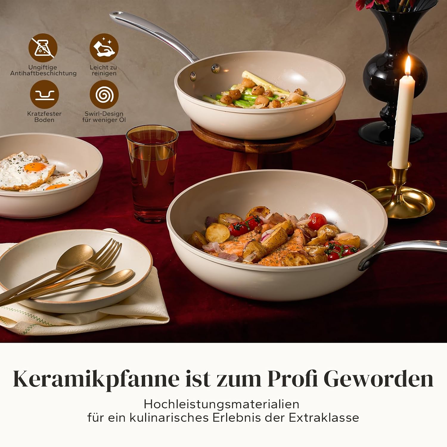 Thumbnail 5 de Redchef Pfannenset Keramik 20/24/28 cm